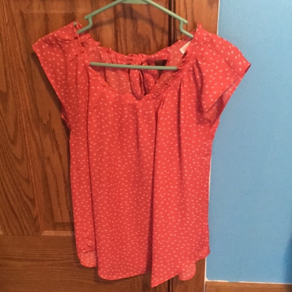 Lauren Conrad pleated neck top